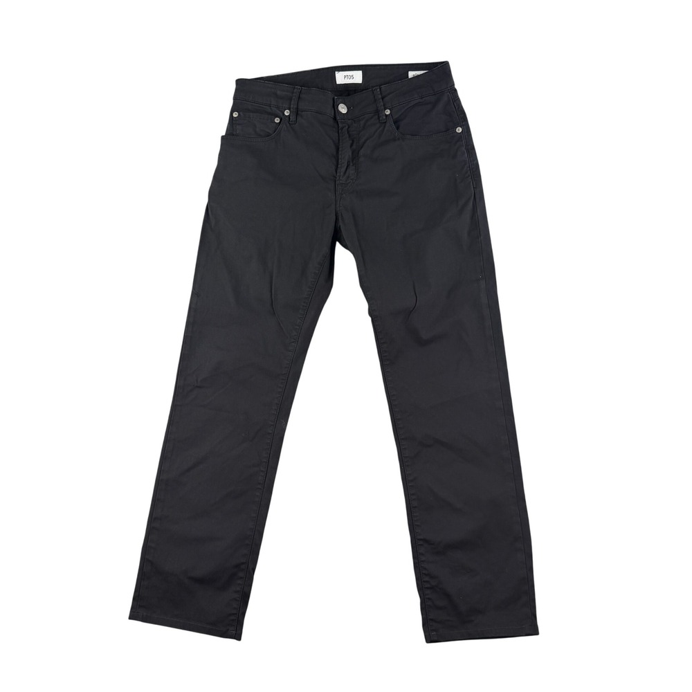 PT05 Pantaloni Torino Men's 30x30 Black Jazz Stretch‎ Tailored Pants